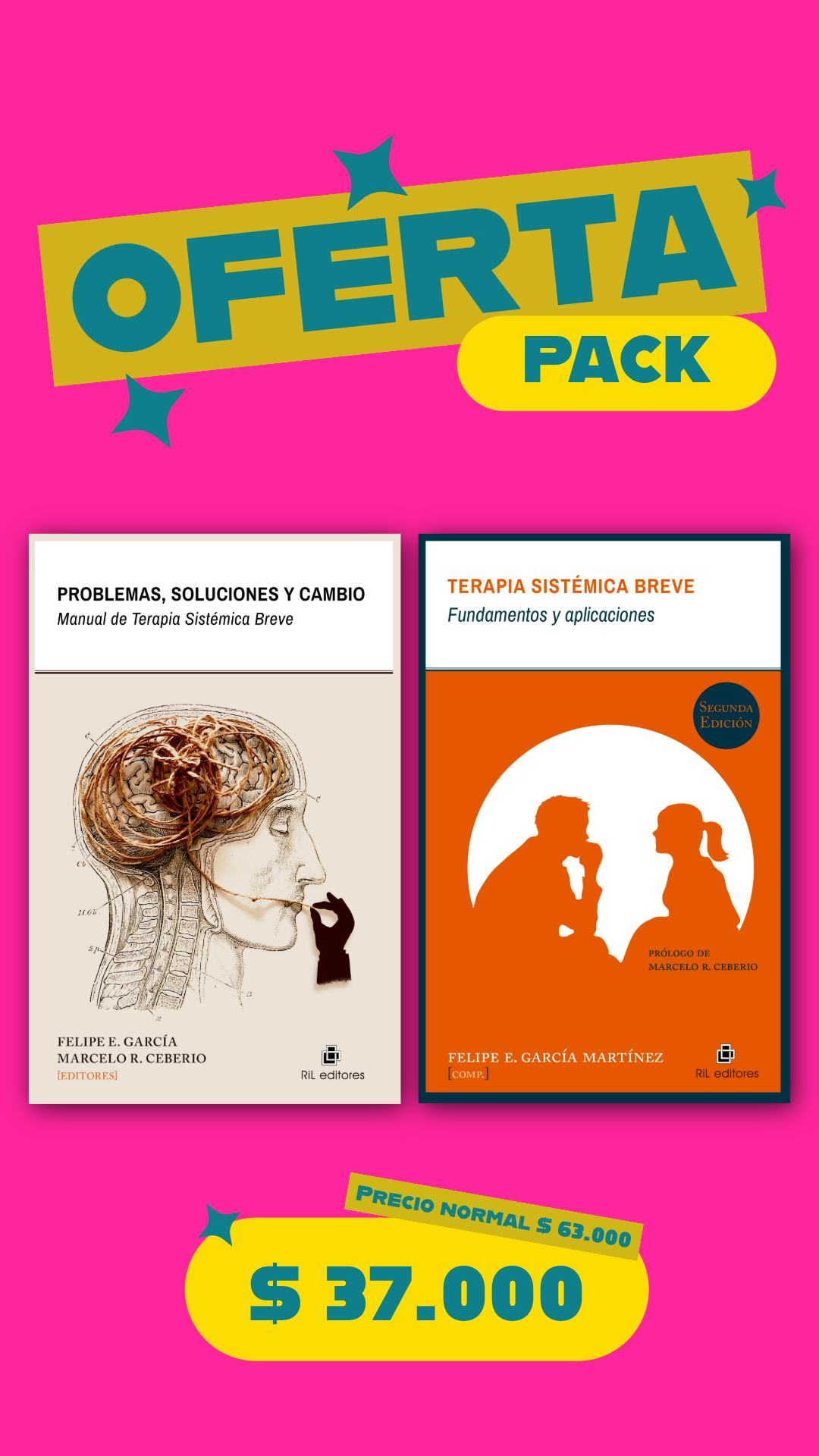 Pack de libros "Terapia Sistémica Breve"